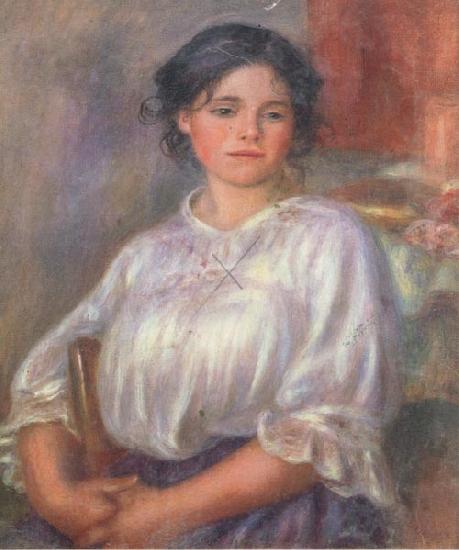 Pierre Renoir Seated Young Girl(Helene Bellon) Germany oil painting art